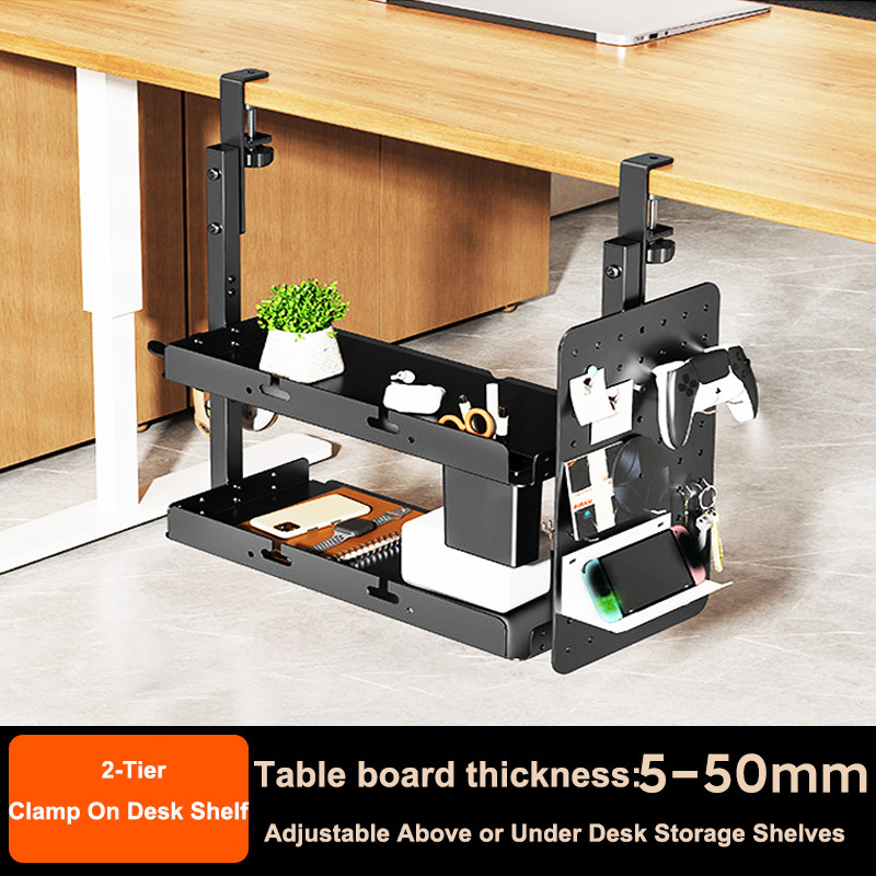 Gaming Accessories Organizer - Masa Üstü 2 Katlı Raf Ünitesi,