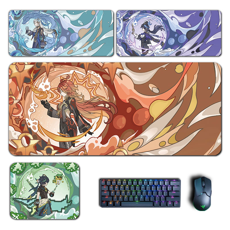 Gaming Accessories For Desk - Anime Genshin darbe Mouse Pad Hu