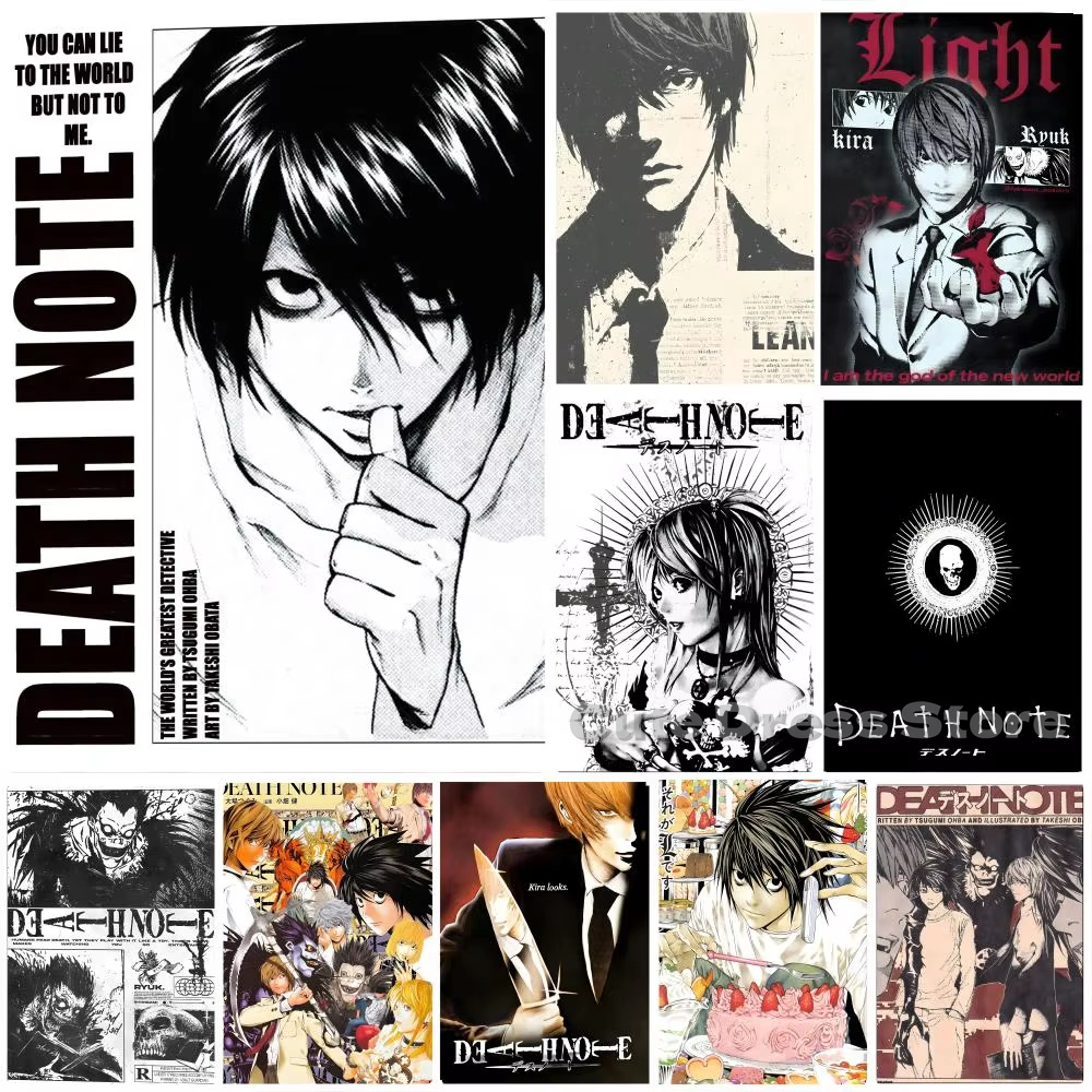 Gaming Accessories Wall - Death Note Kanvas Baskı Çerçevesiz Duvar
