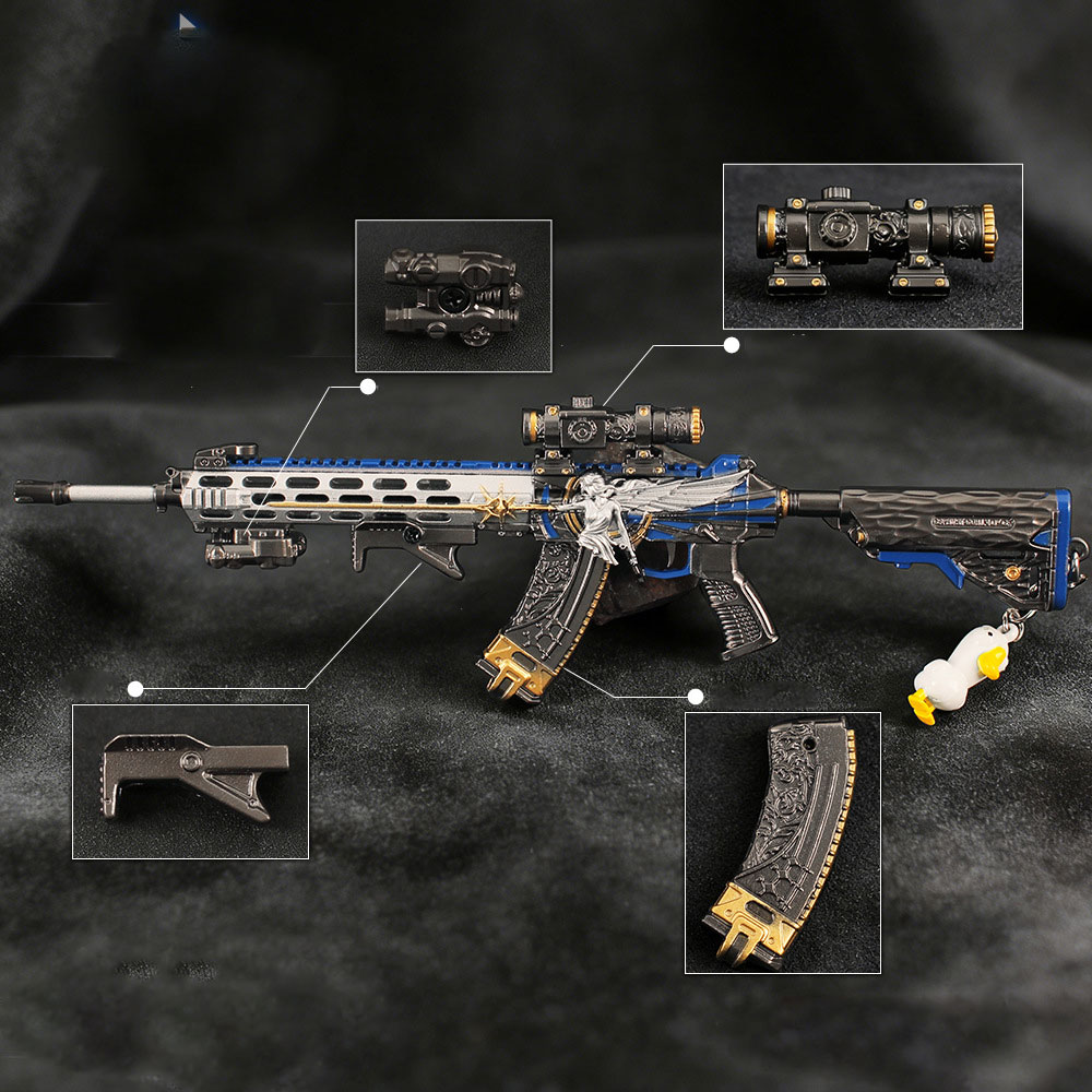 Gaming Accessories In China - 22cm Çıkarılabilir Oyuncak Tabanca Anahtarlık Metal