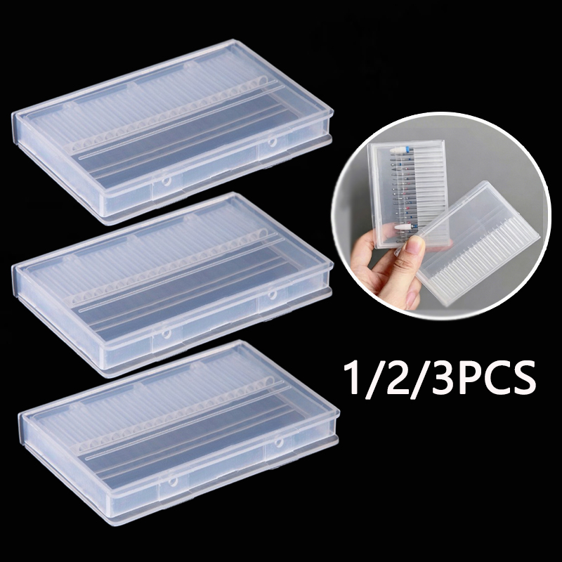 Gaming Accessories Storage - 1/2/3 adet 20 yuvalı şeffaf tırnak