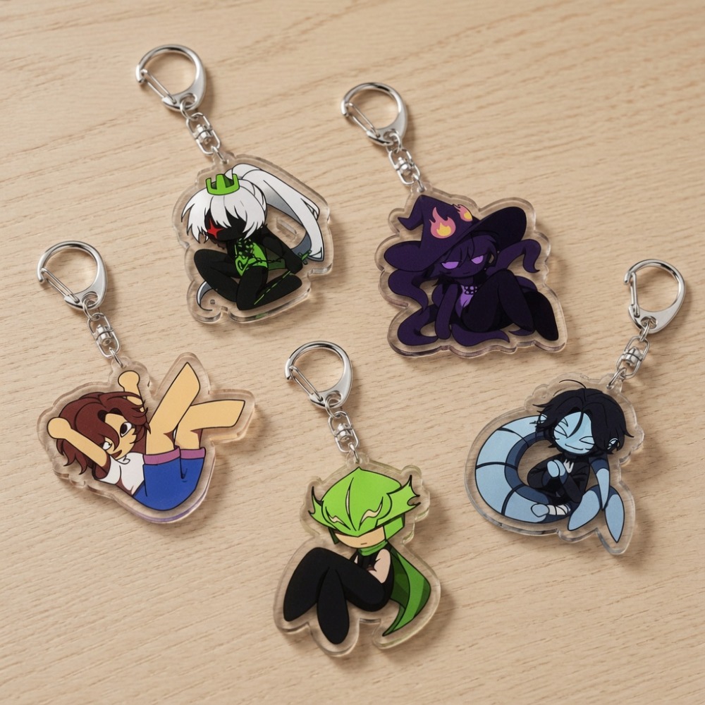 Gaming Accessories Storage - Sevimli Karikatür Chibi Anahtarlıklar Aksesuarları Çanta