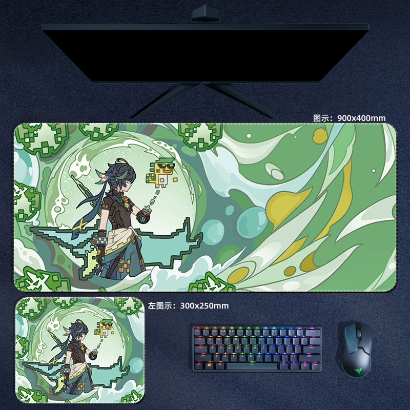 Anime Genshin darbe Mouse Pad  - Gaming Accessories For Desk incelemesi ve fiyatı
