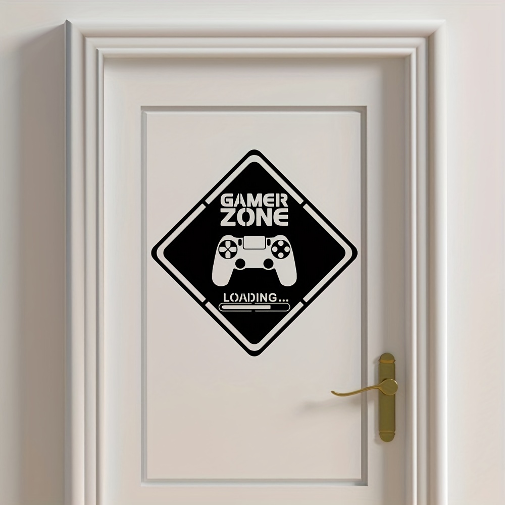 1 adet oyun bölge kapı çıkartm - Gaming Accessories Wall incelemesi ve fiyatı