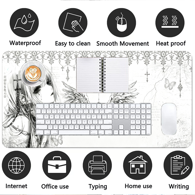Deri Mousepad Siyah Beyaz Anim - Gaming Accessories Storage incelemesi ve fiyatı